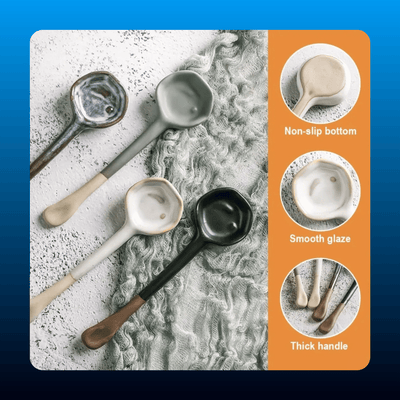 Ceramic Coffee Spoons (4 Piece)