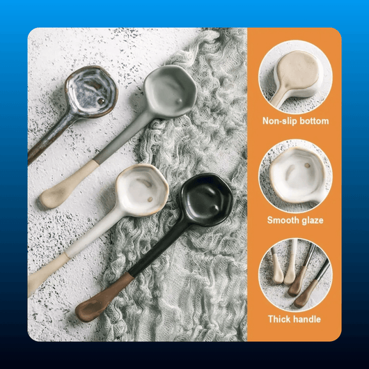 Ceramic Coffee Spoons (4 Piece)