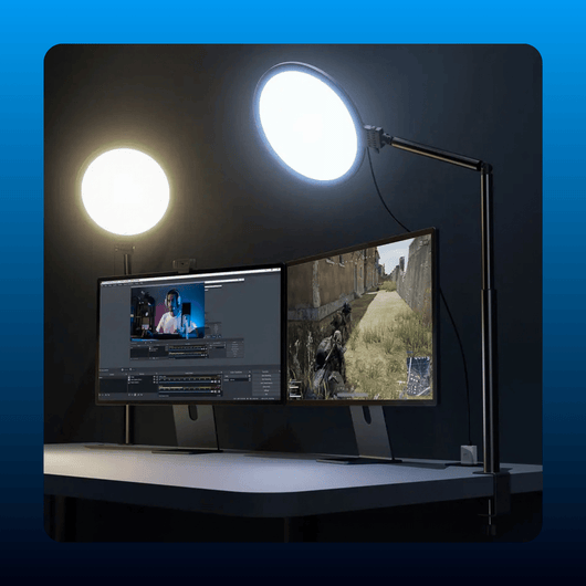 LED Desk Ring Light with Clamp
