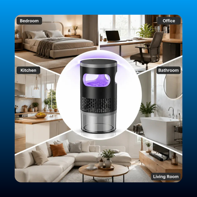 Indoor Insect Trap with Light and Suction