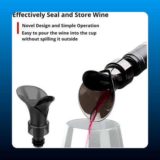 2-in-1 Petal Wine Pourer and Stopper