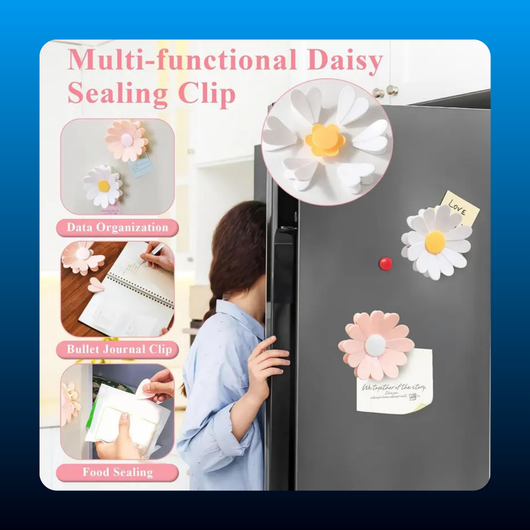 Magnetic Flower Chip Clips for Food Bags