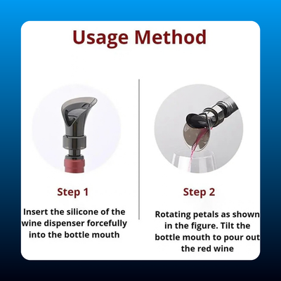 2-in-1 Petal Wine Pourer and Stopper