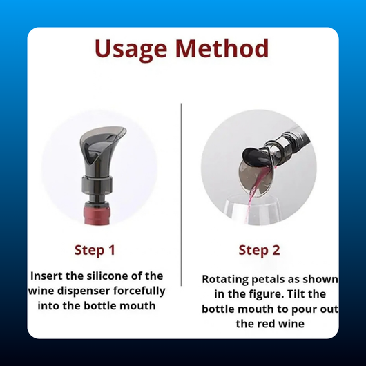 2-in-1 Petal Wine Pourer and Stopper