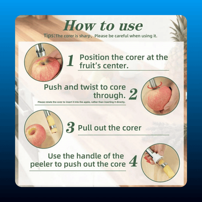 2-in-1 Apple Corer and Peeler