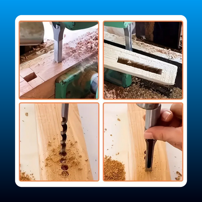 Woodworking Tool Set with Spiral Square Hole Drill