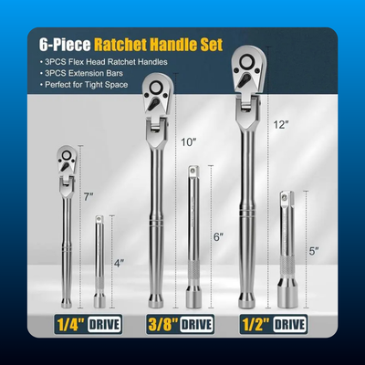 6-Piece Flex Head Ratchet Set