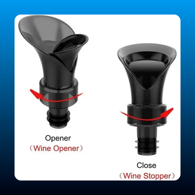 2-in-1 Petal Wine Pourer and Stopper