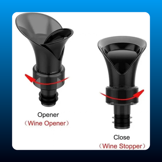 2-in-1 Petal Wine Pourer and Stopper