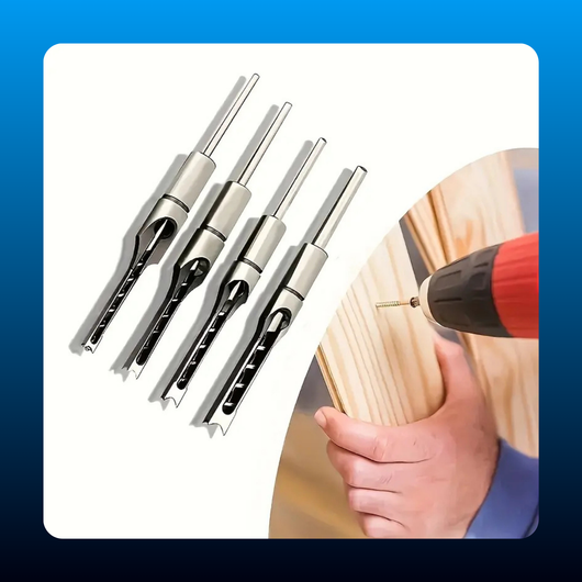 Woodworking Tool Set with Spiral Square Hole Drill
