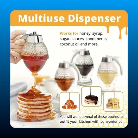 Honey Dispenser with Storage Rack