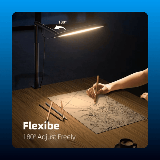 LED Desk Ring Light with Clamp
