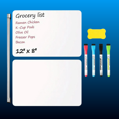 Magnetic Dry-Erase Board with Markers