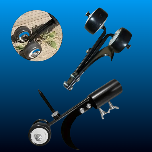 Heavy-Duty Metal Garden Lawn Weeding Cutting Roller Tool