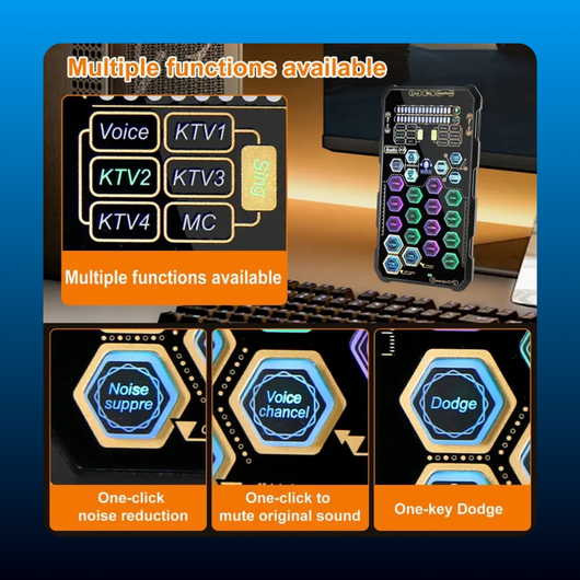 Handheld Digital Sound Card Mixer