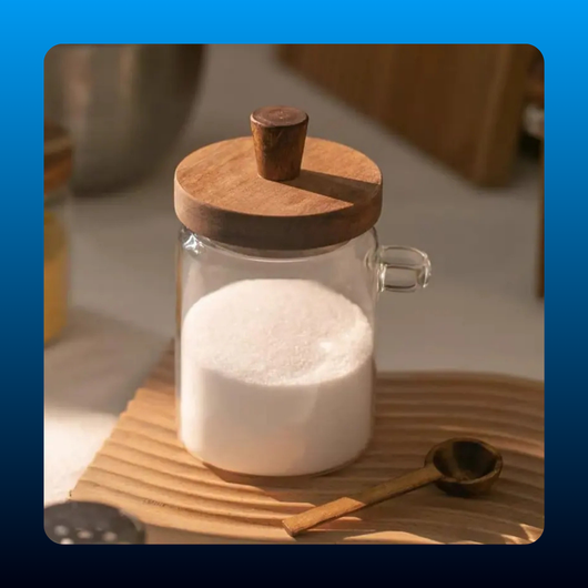 20oz Airtight Round Shape Glass Kitchen Canister with Bamboo Lid Charm