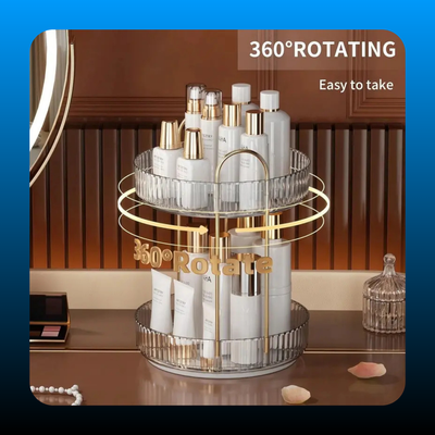 360° Rotating Makeup Organizer