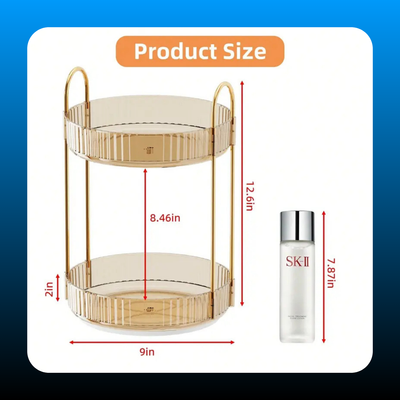 360° Rotating Makeup Organizer