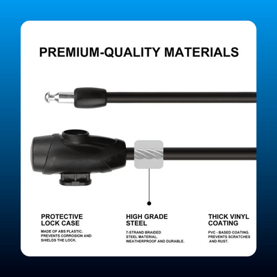 Heavy-Duty Bicycle Cable Lock