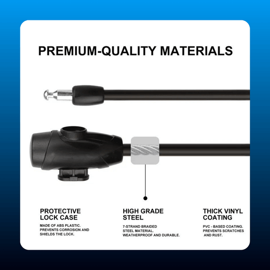 Heavy-Duty Bicycle Cable Lock