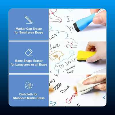Magnetic Dry-Erase Board with Markers