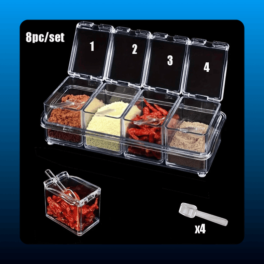 8-Piece Acrylic Spice Storage Set
