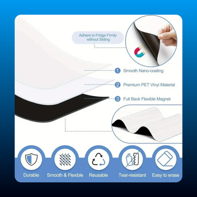 Magnetic Dry-Erase Board with Markers