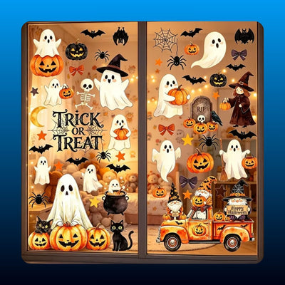 Halloween Window Cling Stickers (56 Piece)
