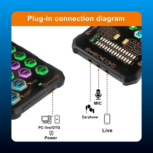 Handheld Digital Sound Card Mixer