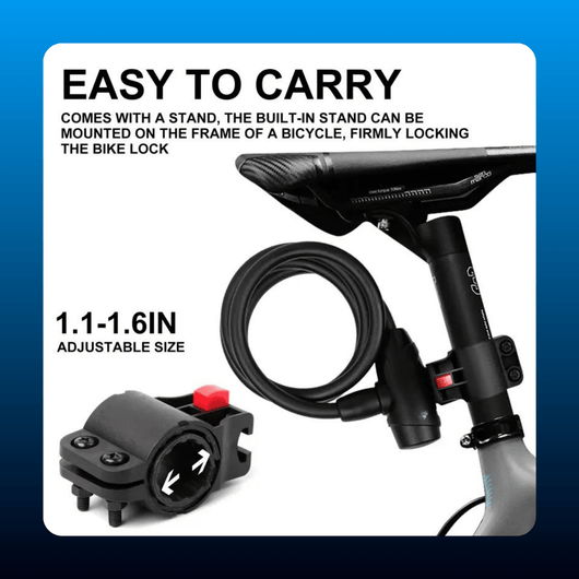 Heavy-Duty Bicycle Cable Lock