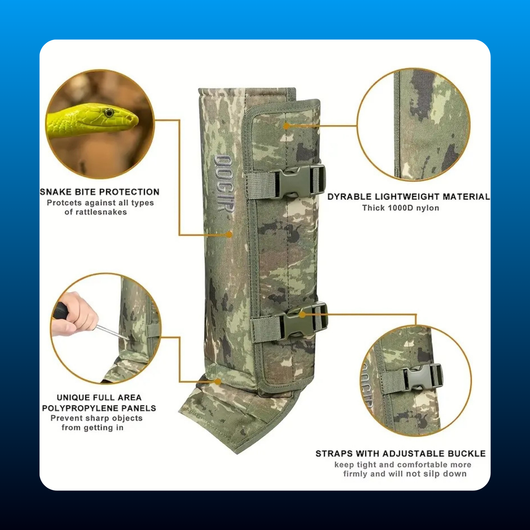 Outdoor Snake Gaiters and Leg Protectors