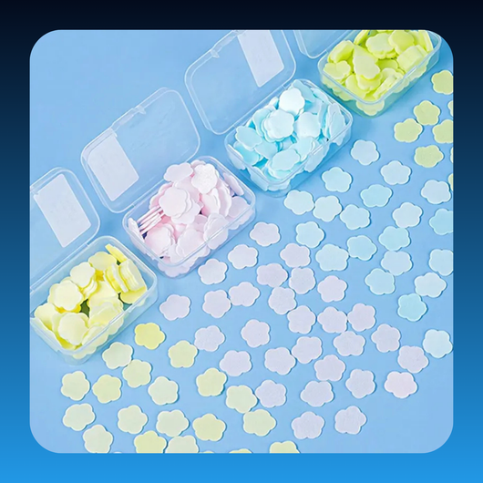 Multicolored Travel Paper Soap Sheets (3 Pack)