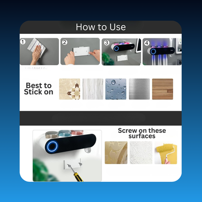 UV Disinfectant Toothbrush Holder