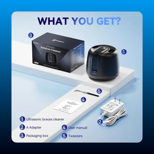 Ultrasonic Retainer and Denture Cleaner