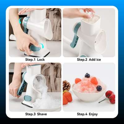 Hand Crank Plastic Ice Shaver