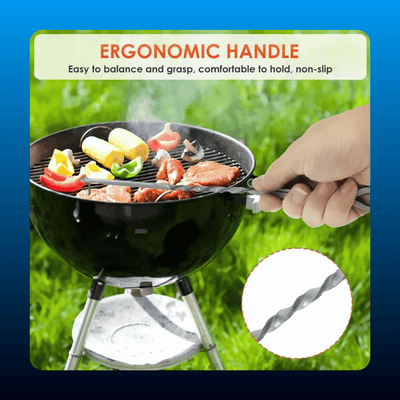 Stainless Steel BBQ Pigtail Food Flipper