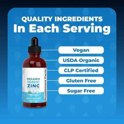 Organic Liquid Ionic Zinc Drops