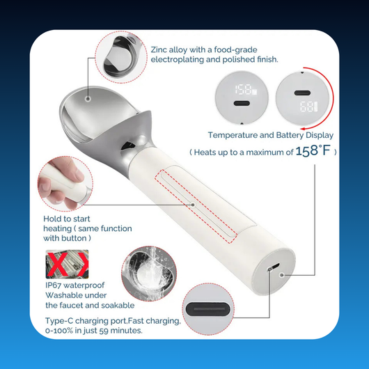 Heated Ice Cream Scooper