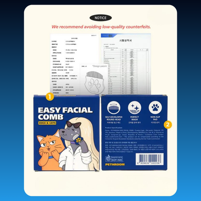 Facial Comb for Cats and Dogs