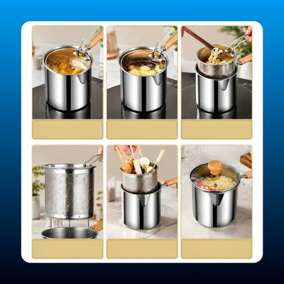 Stainless Steel Mini Deep Fryer Pot