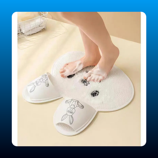 Silicone Exfoliating Shower Scrubber Foot Mat