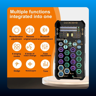 Handheld Digital Sound Card Mixer