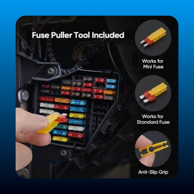 306PCS Car Blade Fuse Assortment Set with Colorful Plastic Pallets
