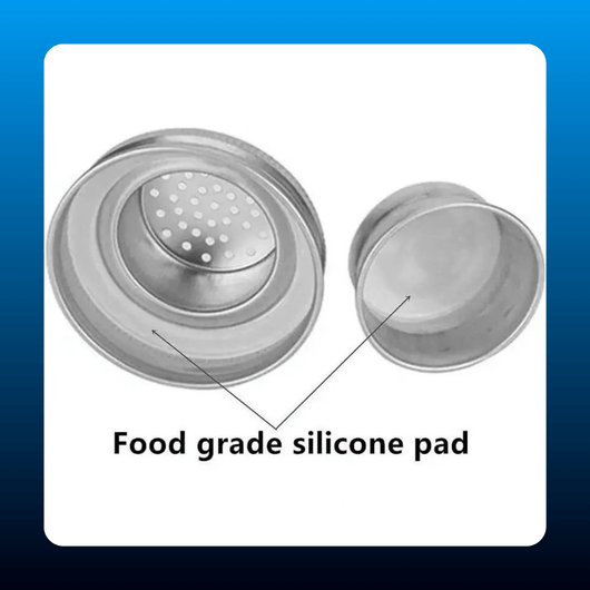 Mason Jar Shaker and Sifter Lids (4 Piece)