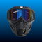 Skull Face Mask with Mirrored Goggles