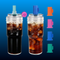 24oz Mason Jar Glass Cup with Lid and Straw