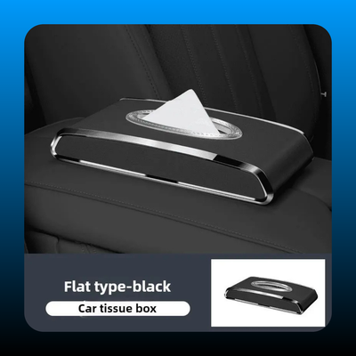 Leather Car Tissue Box Holder