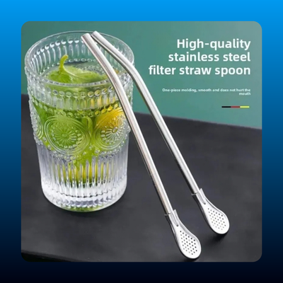 2-in-1 Stainless Straw and Spoon