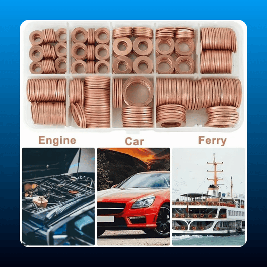 Copper Sealing Washer Assortment (100 Piece)