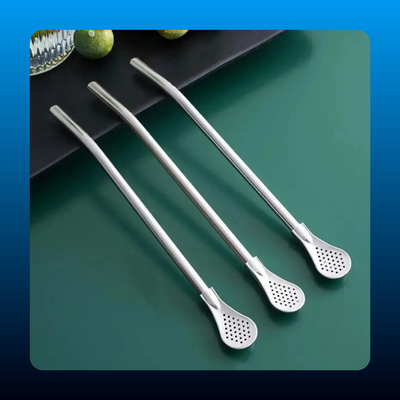 2-in-1 Stainless Straw and Spoon